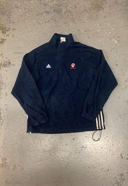 Vintage Adidas Fleece 1/4 Jacket with USA Sports Logo