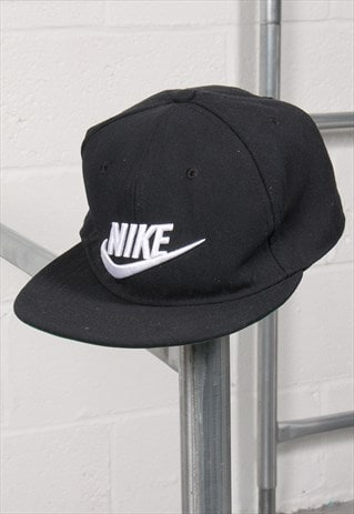 Vintage Nike Cap in Black Summer Snapback Sports Hat