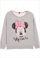 Disney 90's Minnie Mouse Crewneck Sweatshirt 40 Grey