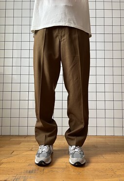 Vintage Military Pants Trousers Army 90s Brown Khaki