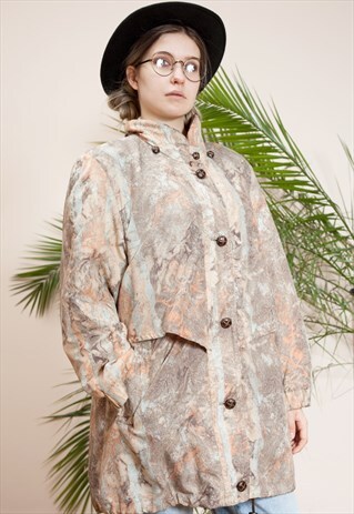 VINTAGE 80S, MPASTEL OVERSIZED PARKA JACKET