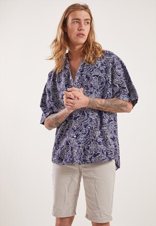 VINTAGE PATTERNED SHORT SLEEVE SHIRT