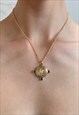Nubia: Dainty Gold Emerald Pendant Necklace