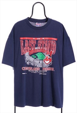 Vintage MLB 90s Cleveland Indians Last Stand TShirt Womens