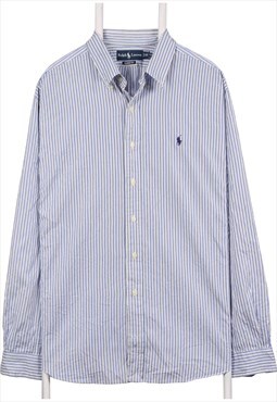 Ralph Lauren 90's Long Sleeve Striped Button Up Shirt XXLarg