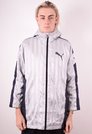 PUMA MENS VINTAGE JACKET MEDIUM GREY 90S