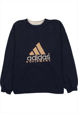 Vintage 90's Adidas Sweatshirt Crew Neck Spellout Equipment