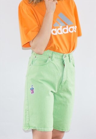 VINTAGE LEVI'S HIGH WAIST LIME MOM SHORTS