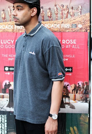 VINTAGE ELLESSE LOGO POLO T-SHIRT