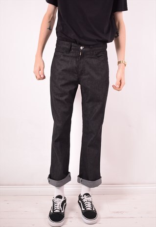 LEVI'S MENS VINTAGE JEANS W30 L32 BLACK 90S