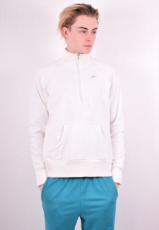 NIKE MENS VINTAGE SWEATSHIRT JUMPER XL WHITE 90'S
