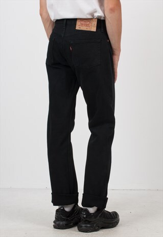 VINTAGE BLACK LEVI'S 501 FIT DENIM JEANS