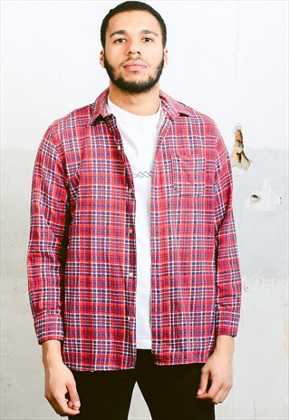 VINTAGE CHECK PRINT SHIRT
