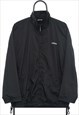 Vintage Adidas 90s Black Windbreaker Jacket Womens