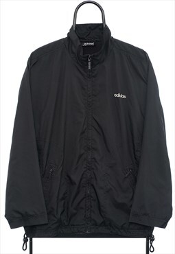 Vintage Adidas 90s Black Windbreaker Jacket Womens