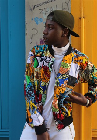 AFRICAN BOMBER JACKET- JAINEBA JACKET - FESTIVAL JACKET