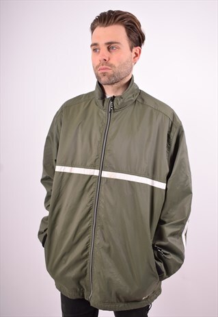 NIKE MENS VINTAGE JACKET XL GREEN 90'S