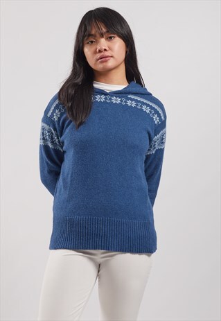 VINTAGE RALPH LAUREN KNITTED HOODIE