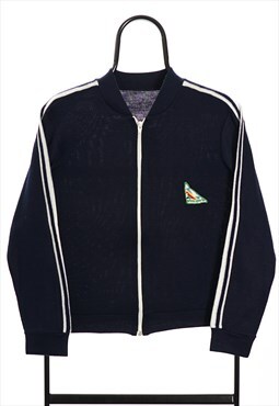 Vintage Navy Zip Up Sweater Womens