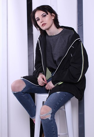 VINTAGE 90S SHELL JACKET/WINDBREAKER. UNISEX SPORTSWEAR.