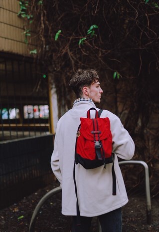 VINTAGE RED X BLACK HEDGREN RUCKSACK