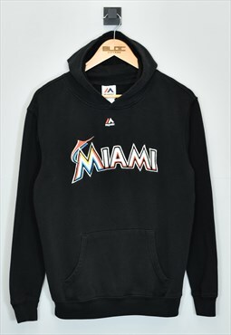 Vintage Miami Hooded Sweatshirt Black XSmall