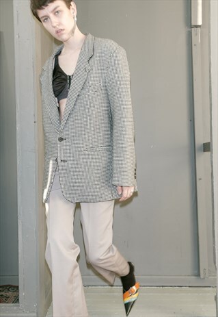 VINTAGE CHECKERED BLAZER / UNISEX