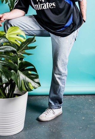 VINTAGE BLUE LEVI'S 501 PAINT JEANS