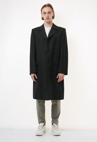 WOOL HIGHWOOD VINTAGE PADDED TRENCH OLDSCHOOL COAT 18268