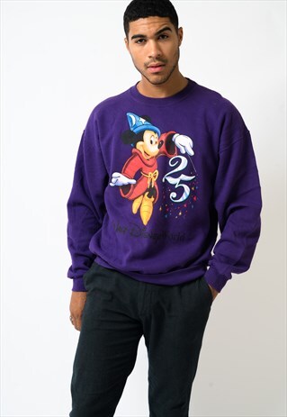 VINTAGE 25TH ANNIVERSARY MICKEY DISNEY SWEATSHIRT