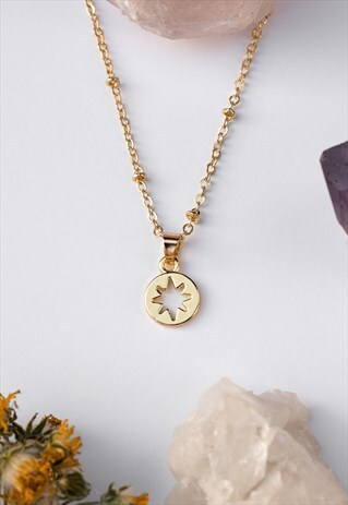 GOLD NORTH STAR NECKLACE