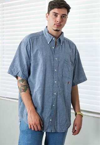 VINTAGE TOMMY HILFIGER SHIRT LOGO 90S XL 7.4