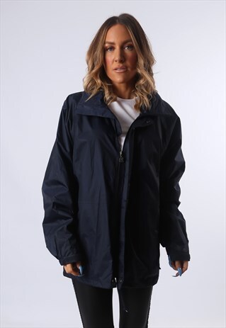 K-WAY 2000 WINDBREAKER RAIN MAC JACKET VINTAGE UK 14 (E4T)
