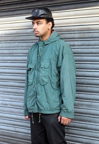 VINTAGE PUMA GREEN WINDBREAKER JACKET