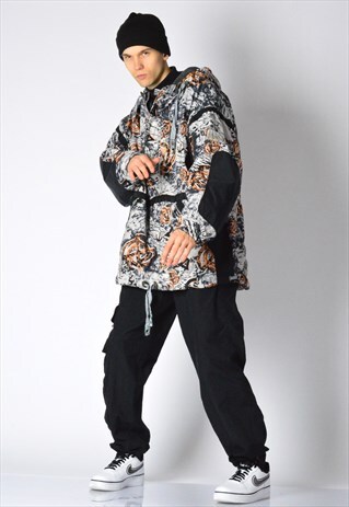 VINTAGE 90S ABSTRACT SKI SNOWBOARD JACKET
