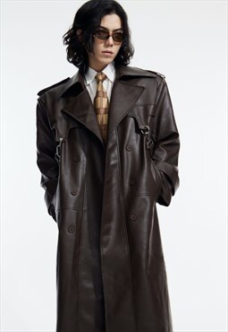 Men's Retro high-quality PU leather coat SS2023 VOL.1