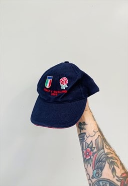 Vintage England v Italy 2002 Embroidered Hat Cap