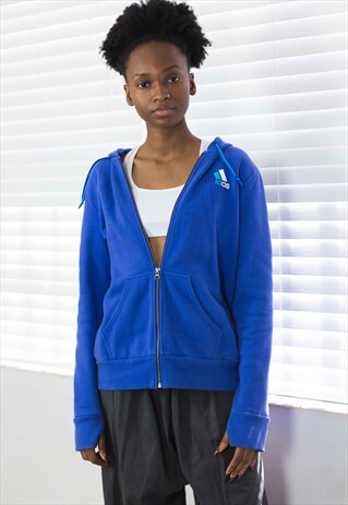 VINTAGE ADIDAS HOODIE SWEATSHIRT LOGO 90S L 18.8