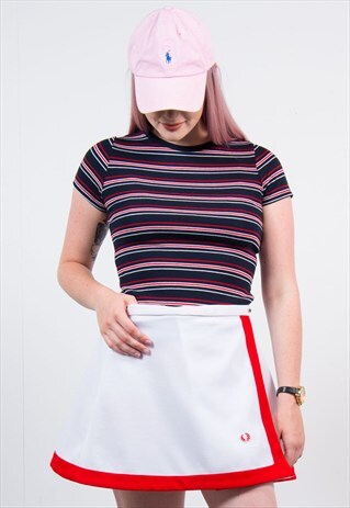 VINTAGE FRED PERRY WHITE TENNIS SKIRT
