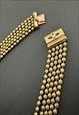 50'S/ 60'S VINTAGE GOLD METAL BALL MULTI STRAND NECKLACE