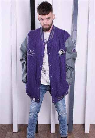 VINTAGE VARSITY BOMBER JACKET AMERICAN/USA JACKET UNISEX
