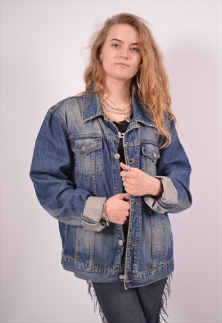 VINTAGE BENETTON DENIM JACKET BLUE