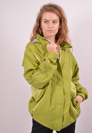VINTAGE K-WAY RAIN JACKET GREEN