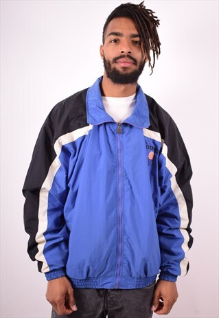 CHAMPION MENS VINTAGE TRACKSUIT TOP JACKET XL BLUE 90S