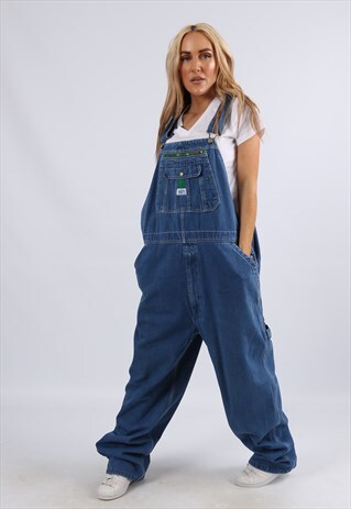 VINTAGE USA LIBERTY DENIM DUNGAREES PLUS SIZE 18 2XL (AAK)