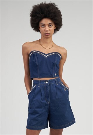 RARE VINTAGE 90'S ROCCOBAROCCO SHORTS/CORSET CO-ORD
