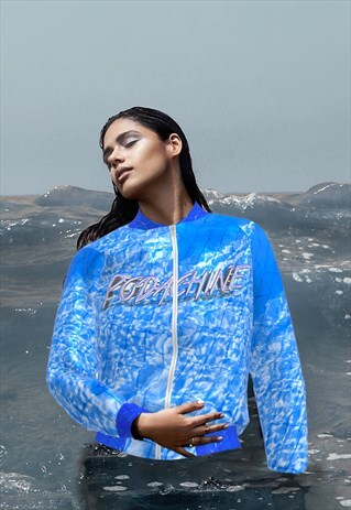DIGITAL BOMBER JACKET / AR CLOTHING, WATER PRINT