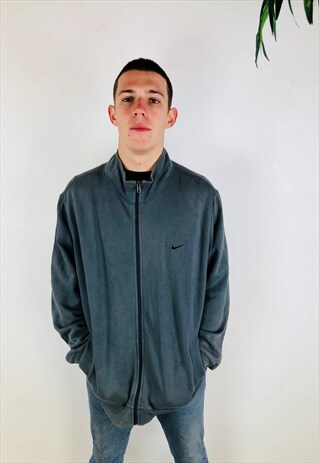 GREY NIKE ZIP UP JACKET