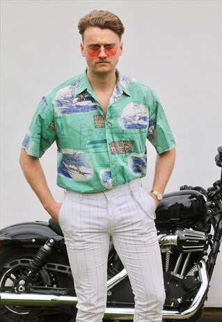 KAHALA VINTAGE SAILING BOAT LIGHTWEIGHT SHORT SLEEVE SHIRT