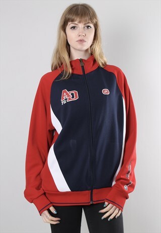 VINTAGE 90S NIKE RED AD 72 TRACK JACKET
